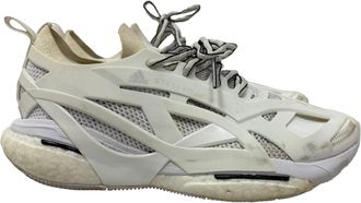 Stella McCartney Stella McCartney Pre-owned Womens Adidas x Solarglide Running Sneakers in White Polyurethane - Ecru - Size UK 6.5