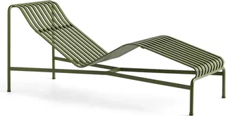 HAY Palissade Chaise Longue Liegestuhl, olive