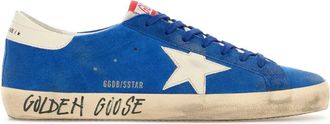 Golden Goose Deluxe Brand Blue Suede Super Star Sneakers