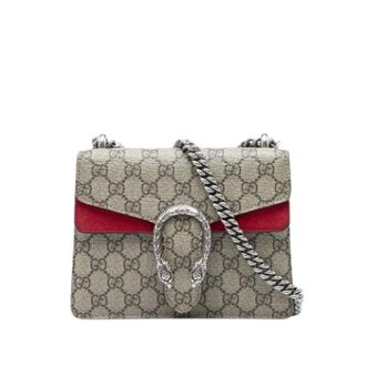 Gucci Pre-owned Dionysus Crossbody Bag - Dames - Pre-owned - Beige - Maat: ONE Size Zijde