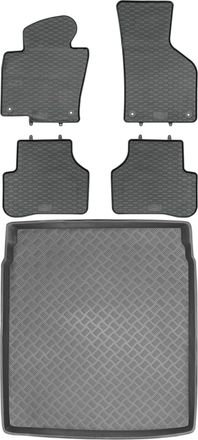 OEM Juego De Alfombrillas De Goma Para Coche Y Maletero Para Volkswagen Passat Cc Fastback (2008-2012)