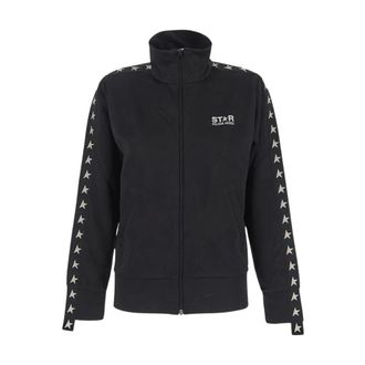 Golden Goose Zip-throughs, female, Black, XS, White Zipped Jumper