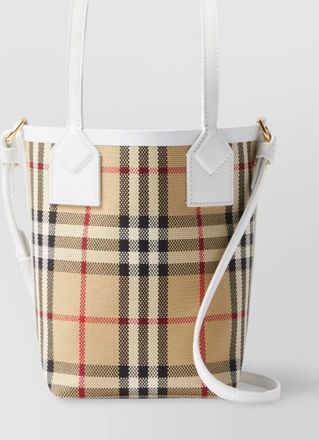 Burberry london vintage mini canvas tote bag