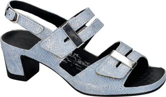 Vital Joy Slingback Sandal - Dames - Sandalen met hakken - Blauw - 36 EU - Leer - Schoenen