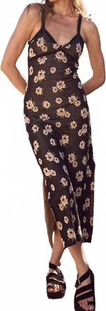 Saltwater Luxe Enrine Midi Dress In Black