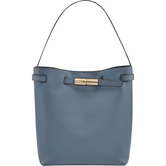 Longchamp Le Roseau Smart Leather Hobo Bag in Slate at Nordstrom