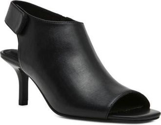 Anne Klein Semana Ankle Strap Sandal in Black Smooth at Nordstrom, Size 5.5