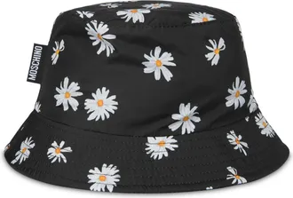 Moschino daisy-print bucket hat - Black