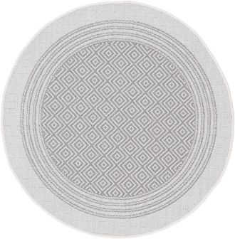 Carpetfine Teppich »Boho 103« rund 4 mm Höhe robustes Flachgewebe, Sisal Optik, UV-beständig, Aussenbereich