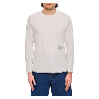 And Wander Long Sleeve T-Shirts, male, White, S, Long Sleeve Tops