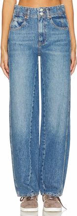 Free People Aster Straight Leg Jeans In Swarm Blue