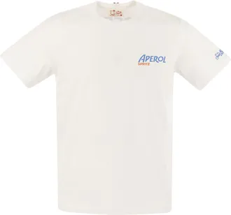 MC2 SAINT BARTH TSHIRTMAN05379H 関税送料込 Organic cotton T-shirt with Saint Barth rental car print