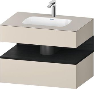 Duravit Qatego Lavabo Encastrado Con Base De Lavabo Consola, - Duravit