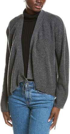 Brodie Wool & Cashmere-Blend Ribbed Wrap Cardigan