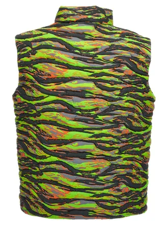ERL Quilted Camouflage Cotton Vest - Multicolor