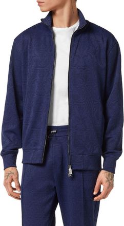 Billionaire Boys Club Felpa con zip in jersey con motivo jacquard