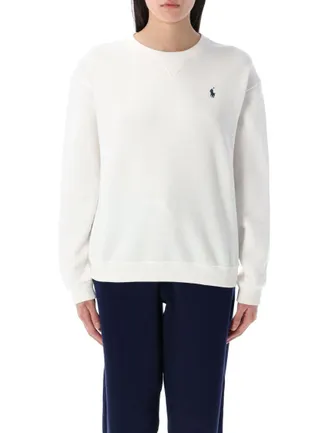 Polo Ralph Lauren White Crewneck Sweatshirt