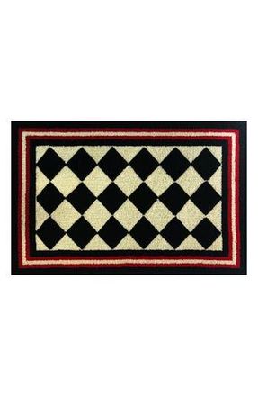 R16 Home Harlequin Checkered Doormat in Red/White/Black at Nordstrom Rack, Size 30X48