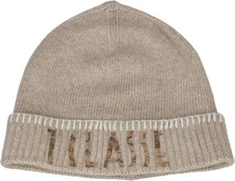 Alviero Martini 1A Classe Gorro de mezcla de lana - Accessories - Mujer - Beige - ONE SIZE