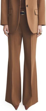 Mango Milano Wide Leg Pants in Caramel at Nordstrom, Size 10