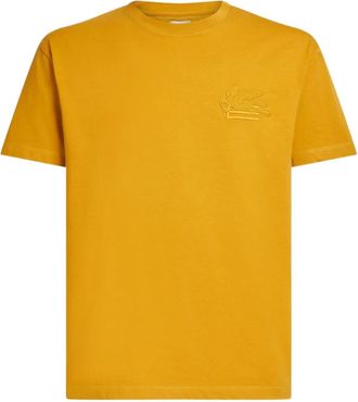 Etro T-shirt con ricamo - Giallo