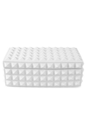 Jonathan Adler Charade Square Studded Box in White at Nordstrom