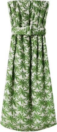 La DoubleJ Abito midi Filter senza spalline - Bianco