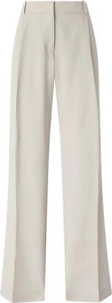 Pinko Paula Pleated Broeken - Dames - Wijde Broeken - Grijs - S - Polyester - Broeken