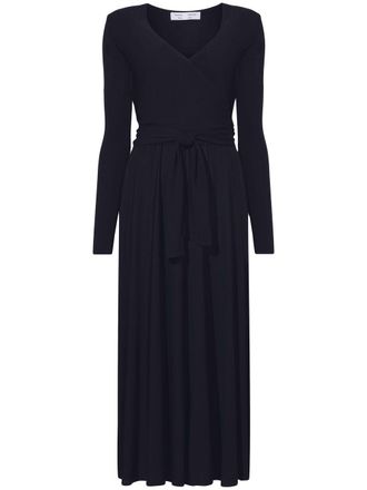 Proenza Schouler knot-detail V-neck dress - Black