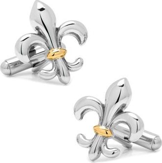 Cufflinks Inc. Fleur De Lis Cuff Links in Silver at Nordstrom