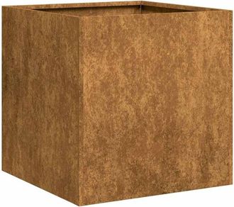 vidaXL Jardinera Oxidada 40x40x40 Cm Acero Corten Vidaxl