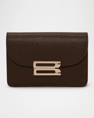 Victoria Beckham Mini Buckle Leather Shoulder Bag