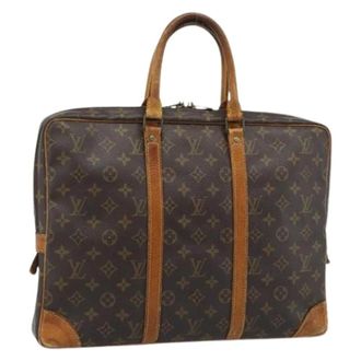 Louis Vuitton Pre-owned Business Bag - Dames - Pre-owned - Bruin - Maat: ONE Size Leer