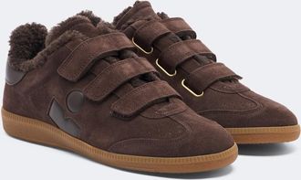 Isabel Marant Beth shearling-lined suede sneakers