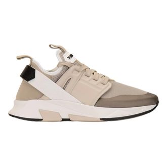 Tom Ford Schoenen, Dames, Beige, 43 EU, Leer, Sneakers