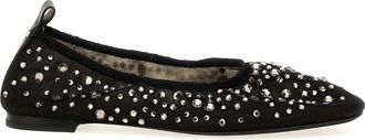 Tory Burch Womens Crystal Ballet Flats