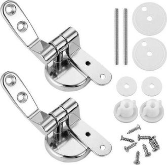 OEM Kit De Reparaci&oacute;n De Tapa De Inodoro - Jinfgerne - Bisagras Ajustables Y Herramientas Incluidas, Compatible Con La Mayor&iacute;a De Los Inodoros, F&aacute;cil Inst