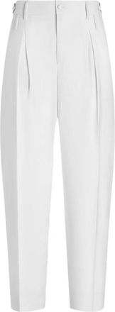 Dolce & Gabbana Pantaloni pliss&eacute; - Bianco