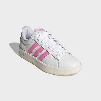 adidas Sneaker ADIDAS SPORTSWEAR GRAND COURT 3.0, Damen, Gr. 38,5, cloud wei&szlig;, bliss pink, core wei&szlig;, Synthetik, Textil, Schuhe Sneaker