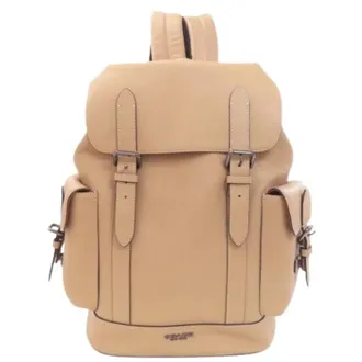 Coach Pre-owned Backpacks, unisex, Brown, Size: ONE SIZE Pre-owned Leather Backpack