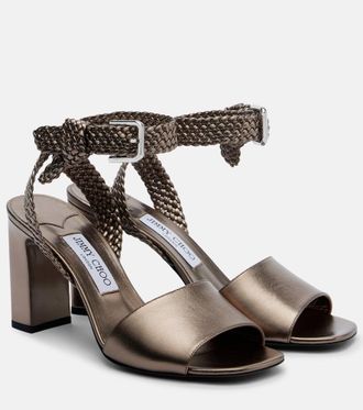 Jimmy Choo London Rori metallic leather sandals