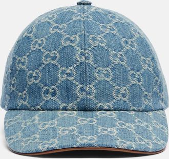 Gucci Cappello da baseball in canvas di cotone GG