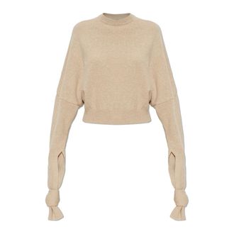 Jacquemus Maglione in lana Fiocco - - Knitwear - Donna - Beige - S