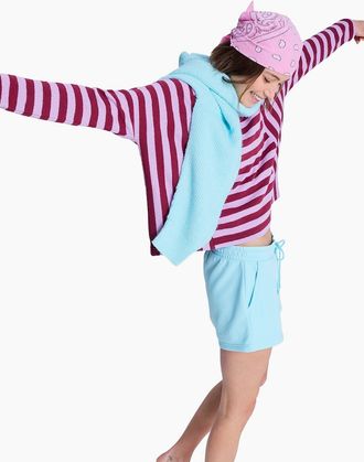 Roxy Womens Roxy Womens Surf Stoked Beach Shorts - Blue - Size: 10/8/10