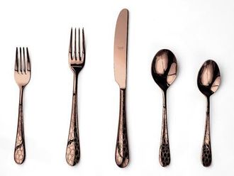 Mepra Coccodrillo Flatware Set - 20 Pieces in Bronze at Nordstrom