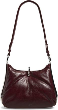 Paco Rabanne Leather Shoulder Bag in Dark Brown/silver at Nordstrom