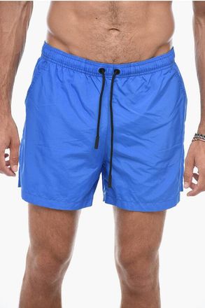 Marcelo Burlon Embroidered-logo Swimshorts size Xs