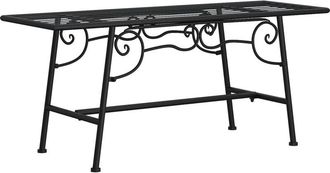 vidaXL Tree Bench 110 cm Black Steel Vidaxl