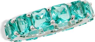 Savvy Cie Jewels Paraiba CZ Eternity Band Ring in White at Nordstrom Rack, Size 8