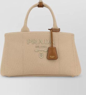 Prada large canvas tote bag